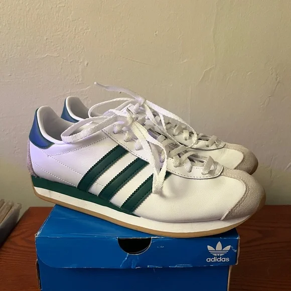 adidas gazelle silver green womens Adidas Womens Country OG Shoes – Extra Butter main image 0